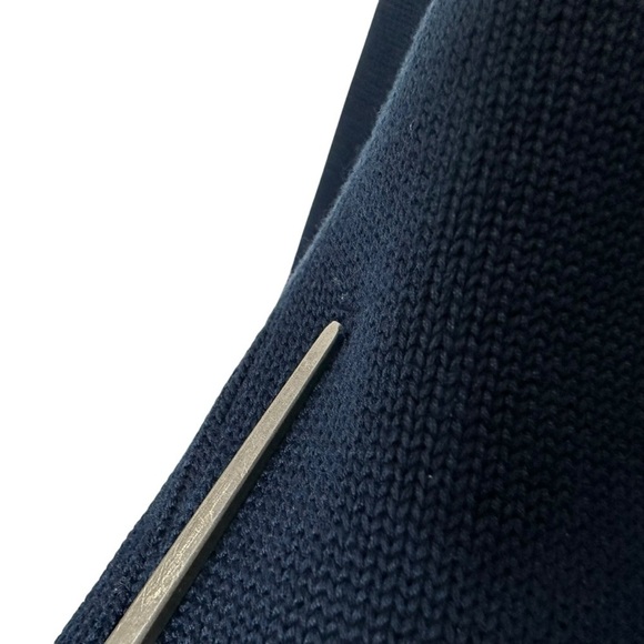 Paul & Shark Yachting Mens V Neck Cotton Sweater Sz Medium Blue Long Sleeve - Picture 5 of 7